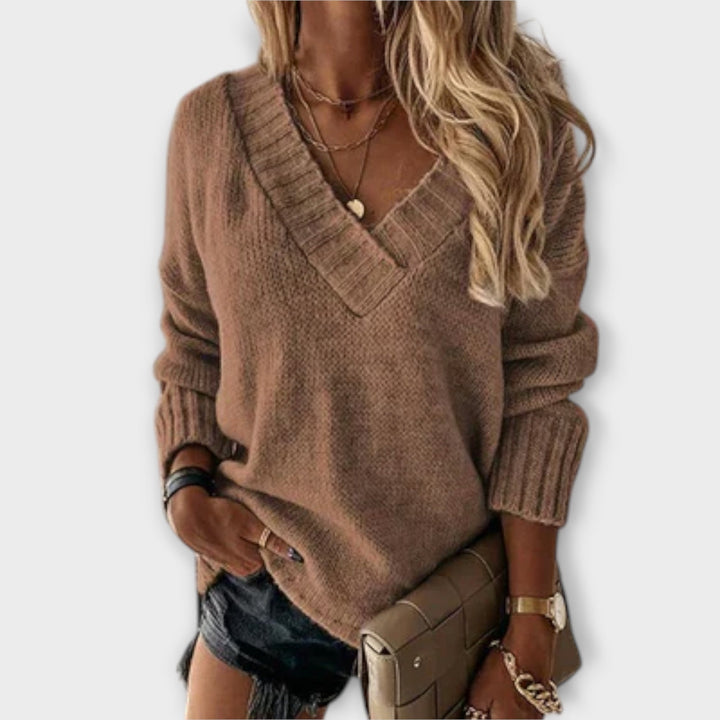 Avril - Maglione V-Neck Confortevole