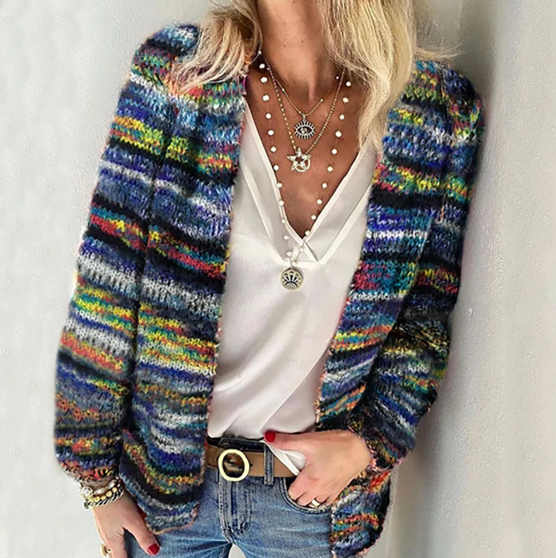 Catherine | Cardigan Multicolore Accogliente