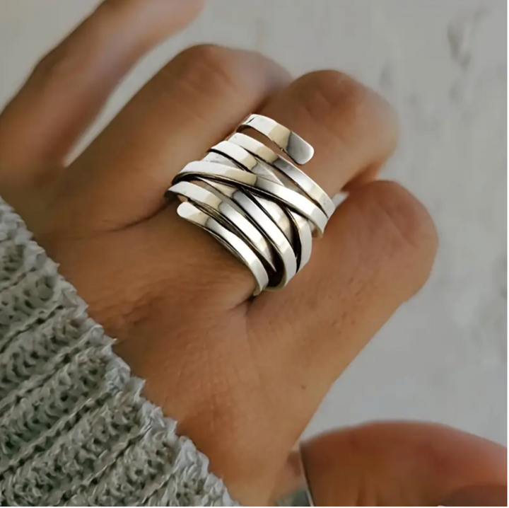 Bliss - Anello in Argento Massiccio Vintage