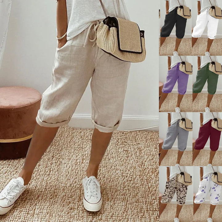 Nerina | Eleganti Pantaloni in Stile Hawaiano