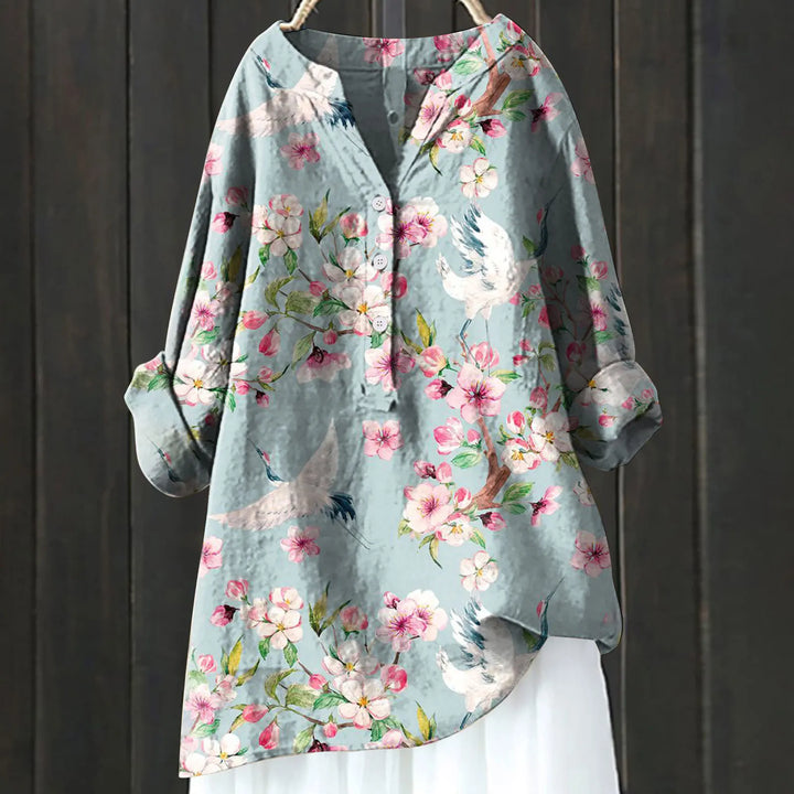 ISALINE LA LUNGA BLOUSE FIORITA