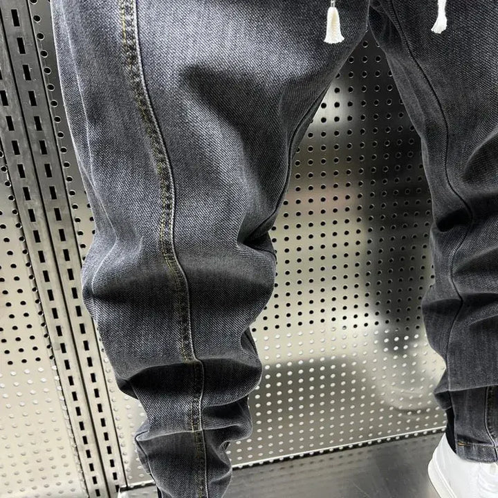 FAUSTO | PANTALONI JOGGER IN DENIM PREMIUM