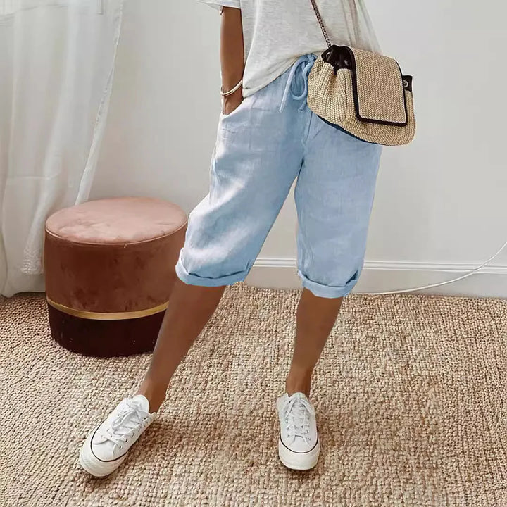 Nerina | Eleganti Pantaloni in Stile Hawaiano