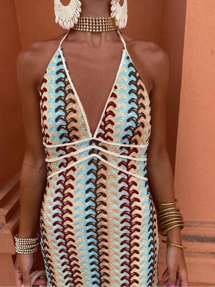 Roxanne | Abito Halter con Seducente Schiena Scoperta