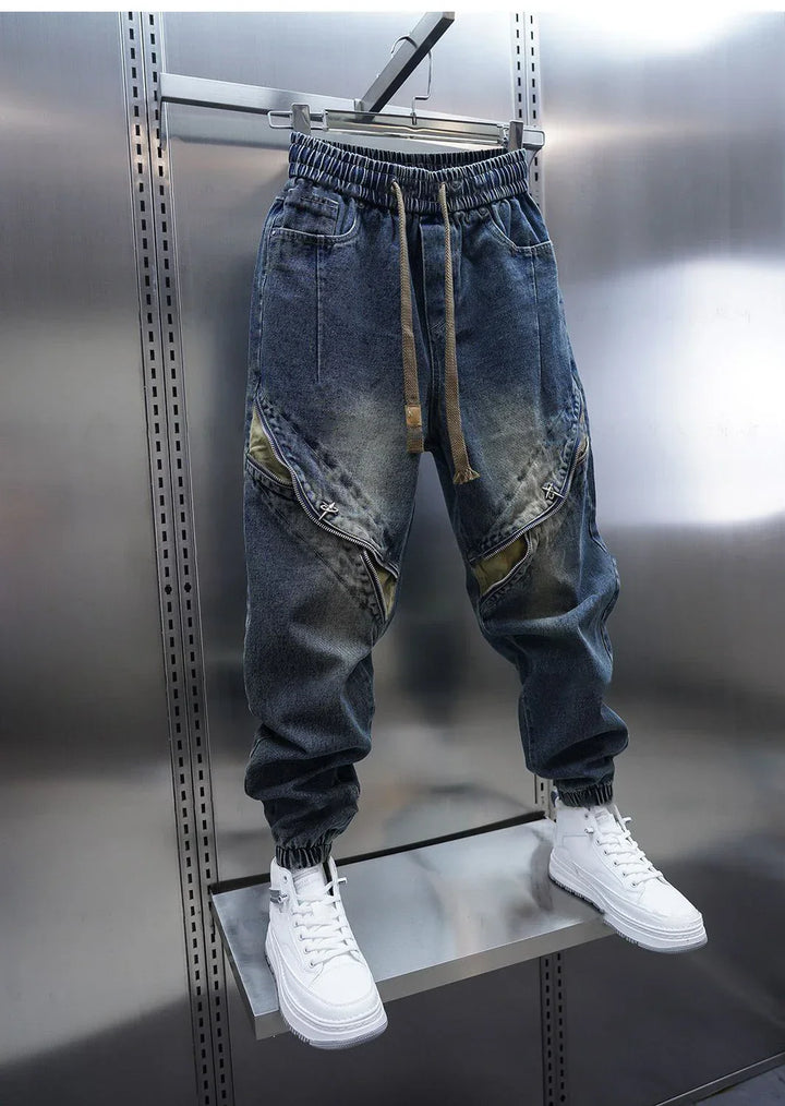 Laurent™ | Pantaloni Baggy in Denim con Cintura