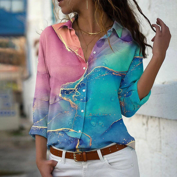 GEERTJE CAMICIA STAMPATA MODERNA