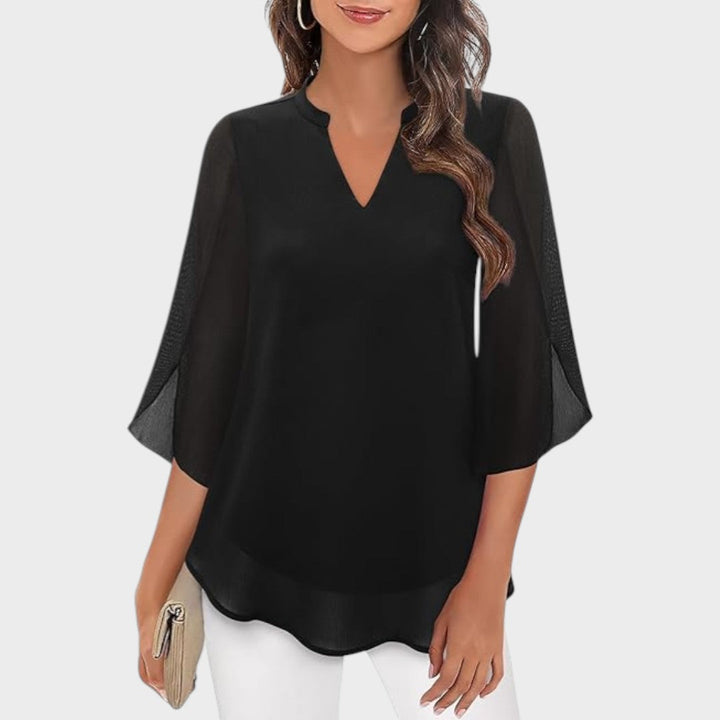 Lyanna – Blusa Fluida con Maniche a Spacco