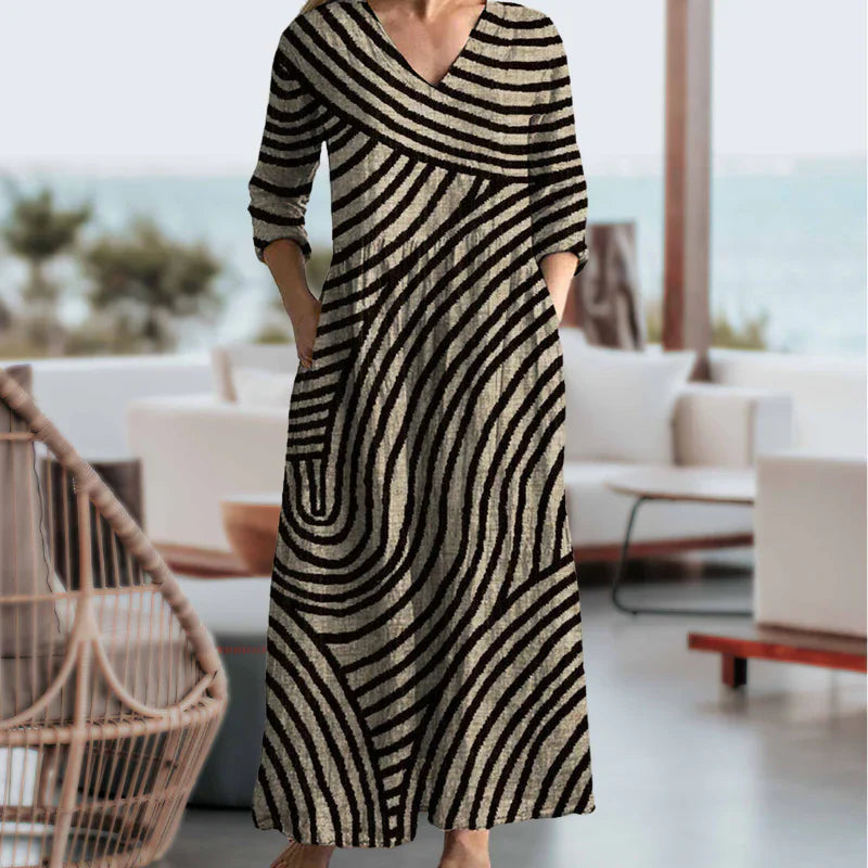 AYLA™ | Vestito Vintage a Strisce