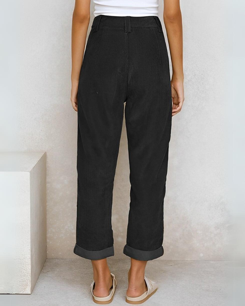 Janna | Pantaloni Eleganti in Velluto a Coste
