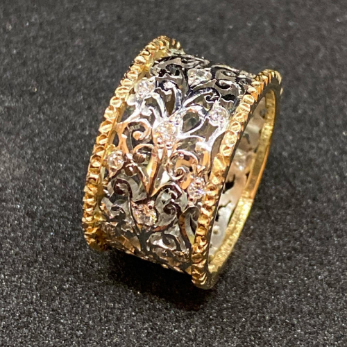 Mika - Anello in Zirconia Vintage Ivy
