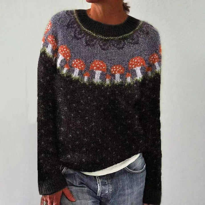 Maglione Button Mushroom – Fit Lento Perfetto per il Relax del Fine Settimana e Look Chic e Rilassato