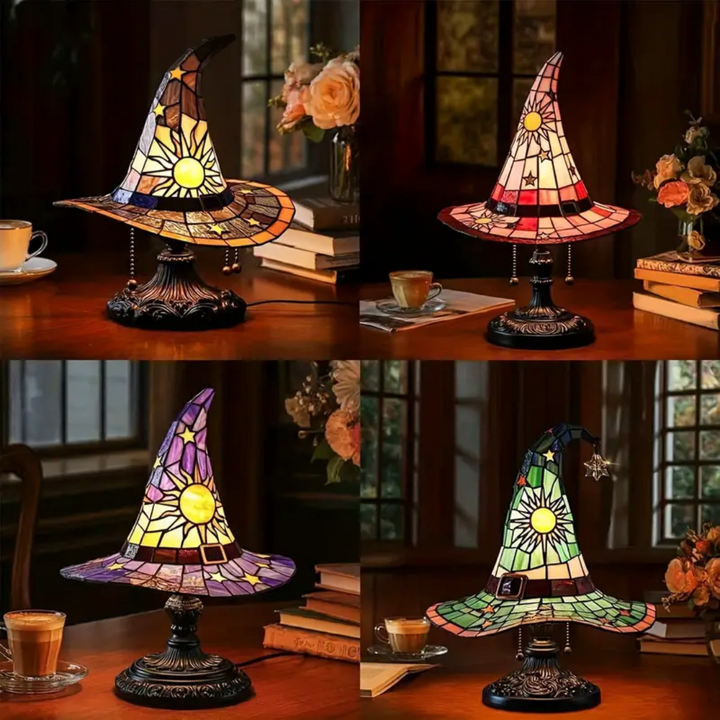 Lampada a Vetro a Forma di Cappello da Strega