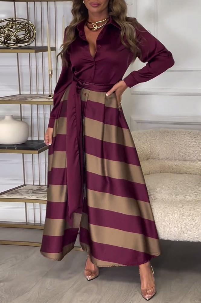 Emma - Abito Elegante a Righe