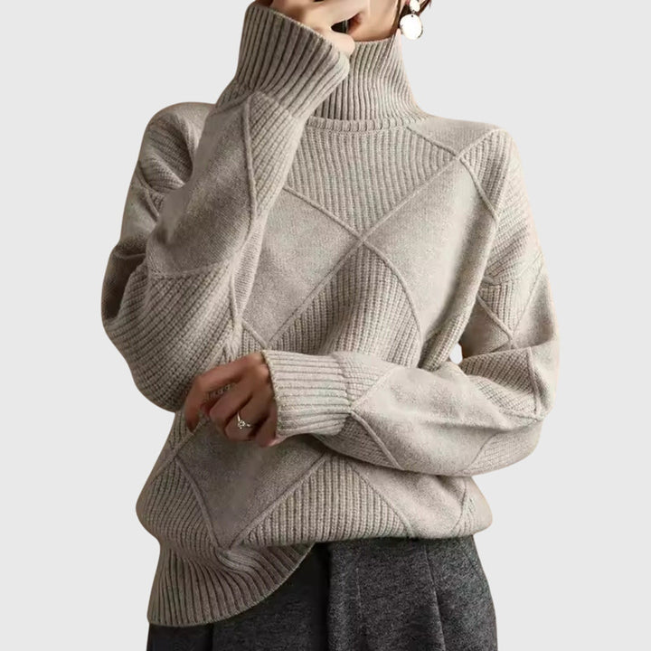 Angela™ - Maglione a Collo Alto