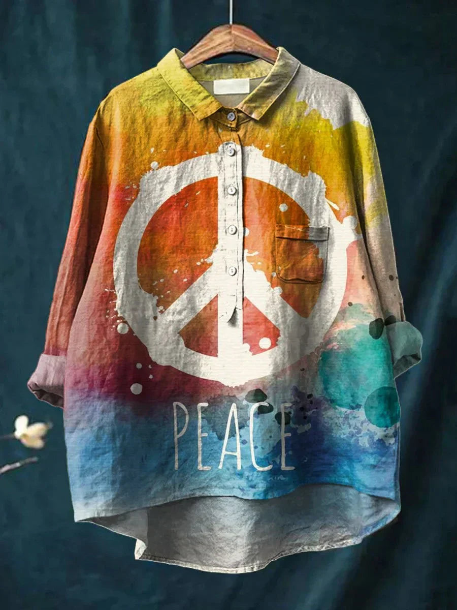 Maglietta Art Hippie della Pace