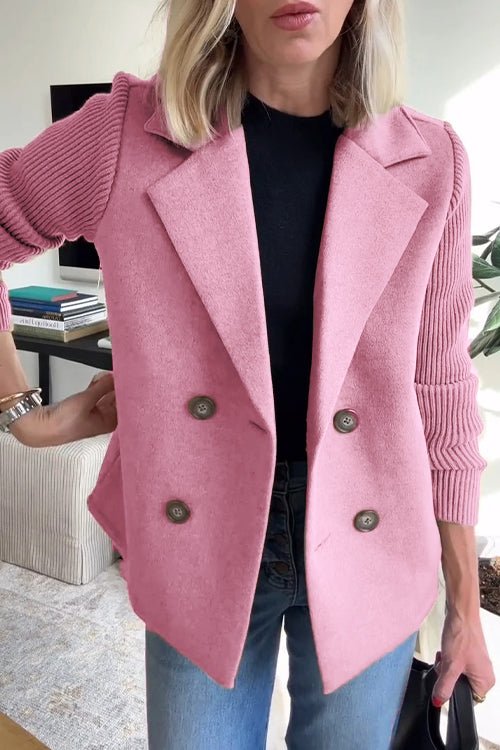 Amora - Giacca Elegante con Maniche in Maglia
