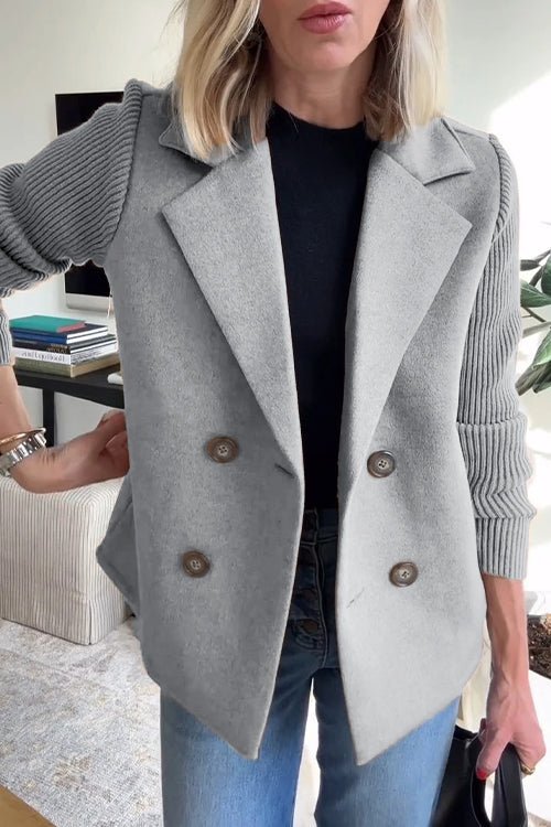 Amora - Giacca Elegante con Maniche in Maglia