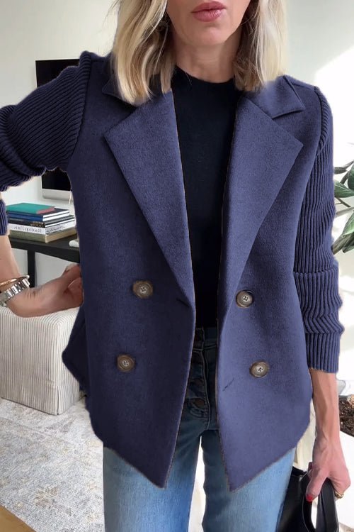 Amora - Giacca Elegante con Maniche in Maglia