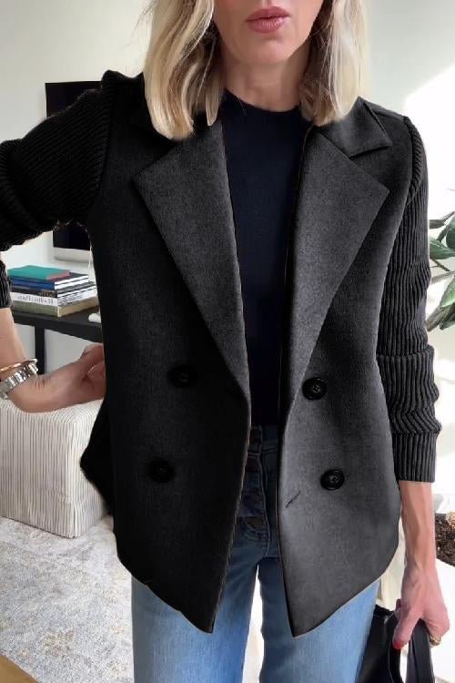 Amora - Giacca Elegante con Maniche in Maglia