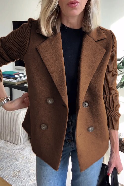 Amora - Giacca Elegante con Maniche in Maglia