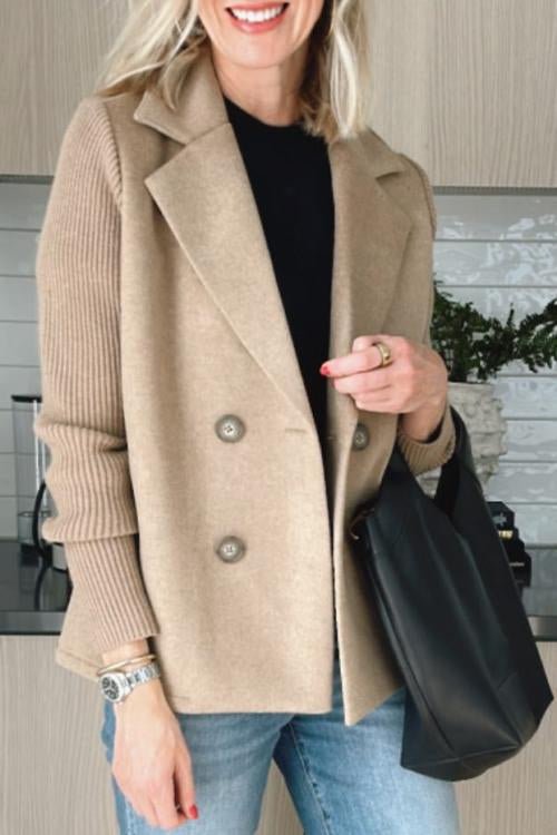 Amora - Giacca Elegante con Maniche in Maglia
