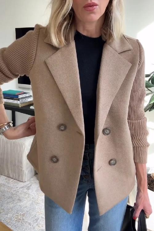 Amora - Giacca Elegante con Maniche in Maglia