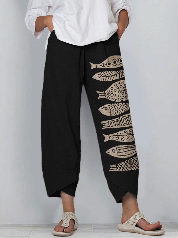 Luisa | Pantaloni Stampati Relaxed
