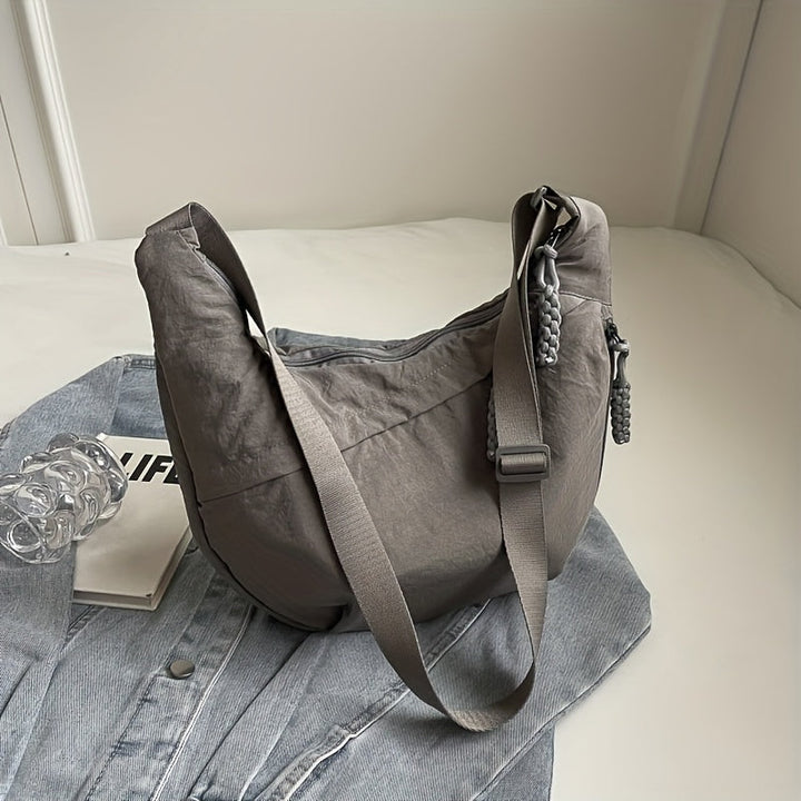 Borsa a Tracolla Elegante in Nylon da Donna