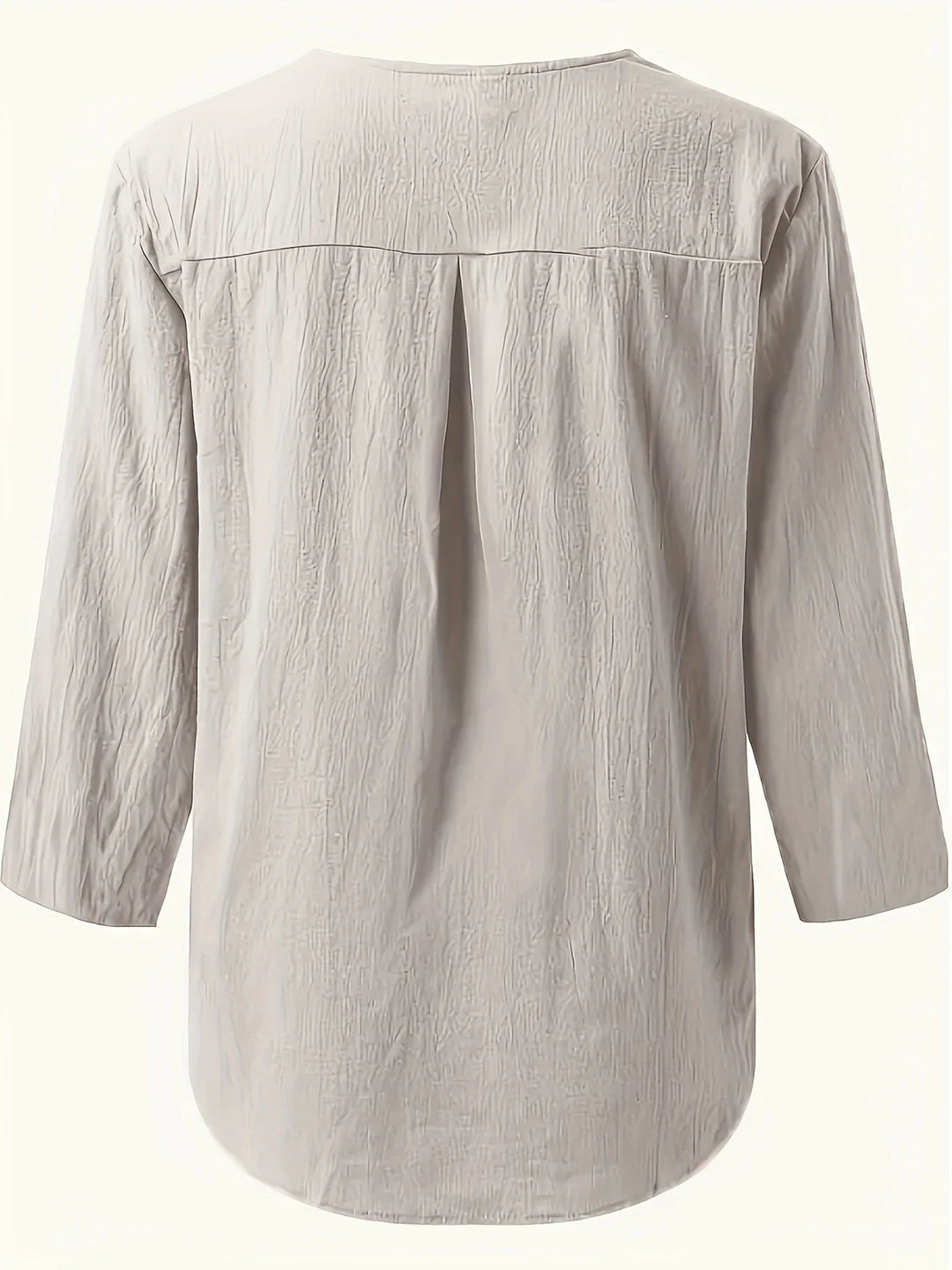 Mykaela – Blusa Casual in Cotone e Lino