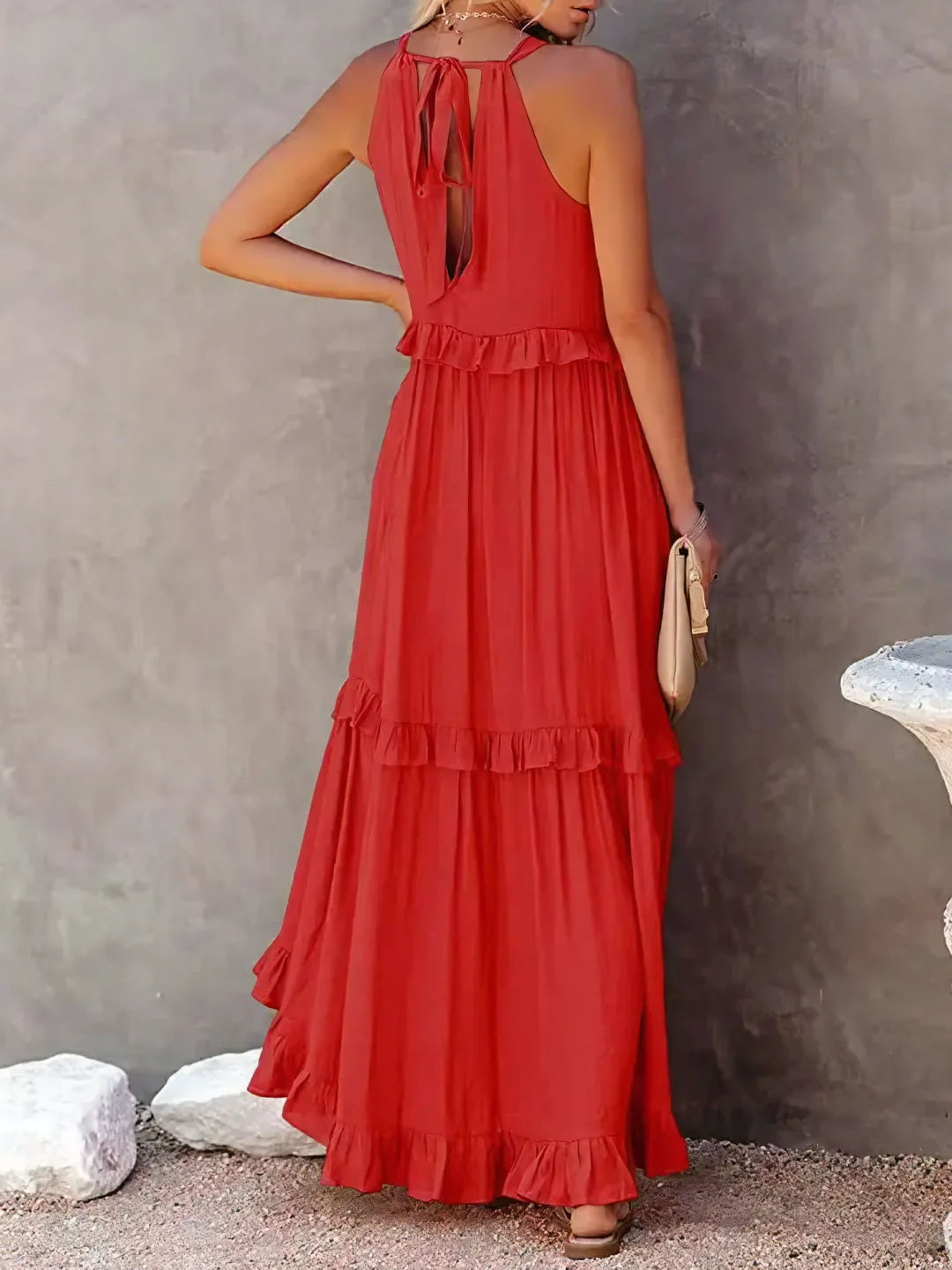 Elsie | Abito Maxi con Volant