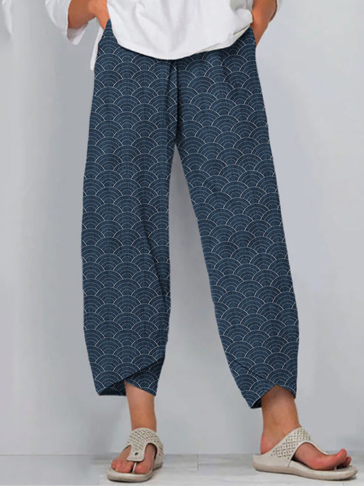 Olivia | Pantaloni Serenity Seigaiha