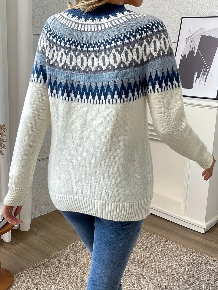 Maglione classico con motivo