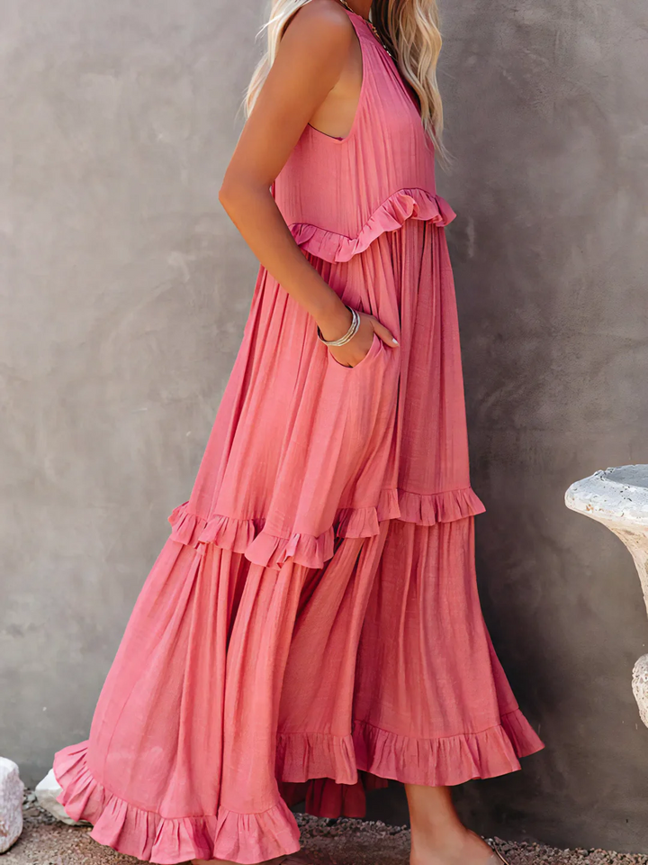 Elsie | Abito Maxi con Volant