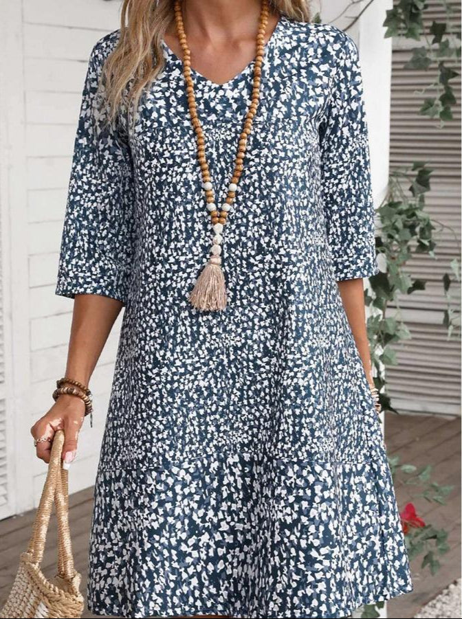 Arlise – Vestito Midi Boho Stampato
