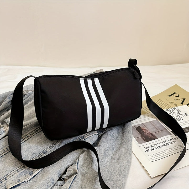 Borsa a Tracolla Casual a Righe da Donna