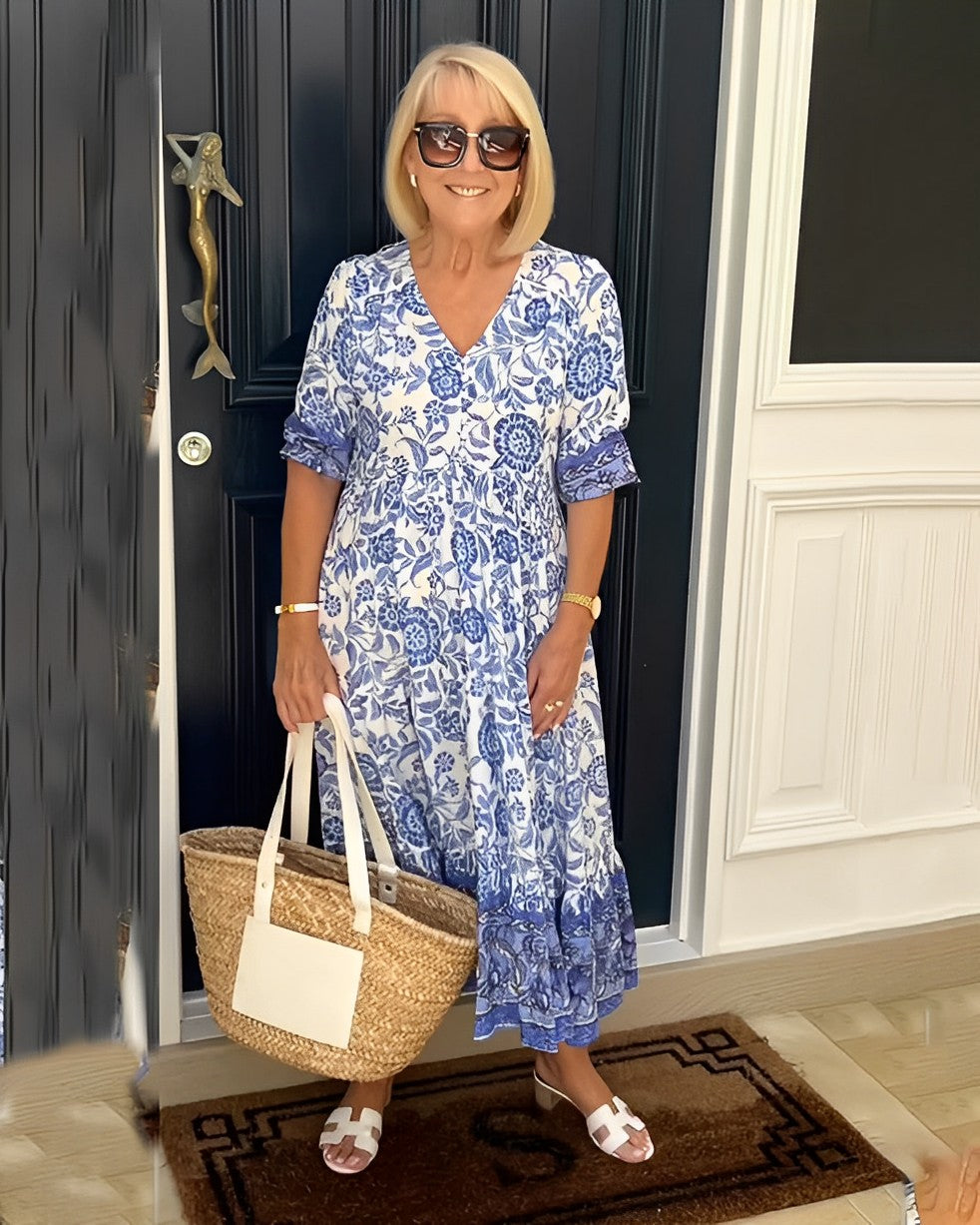 Aminta – Abito Midi Boho Stampato