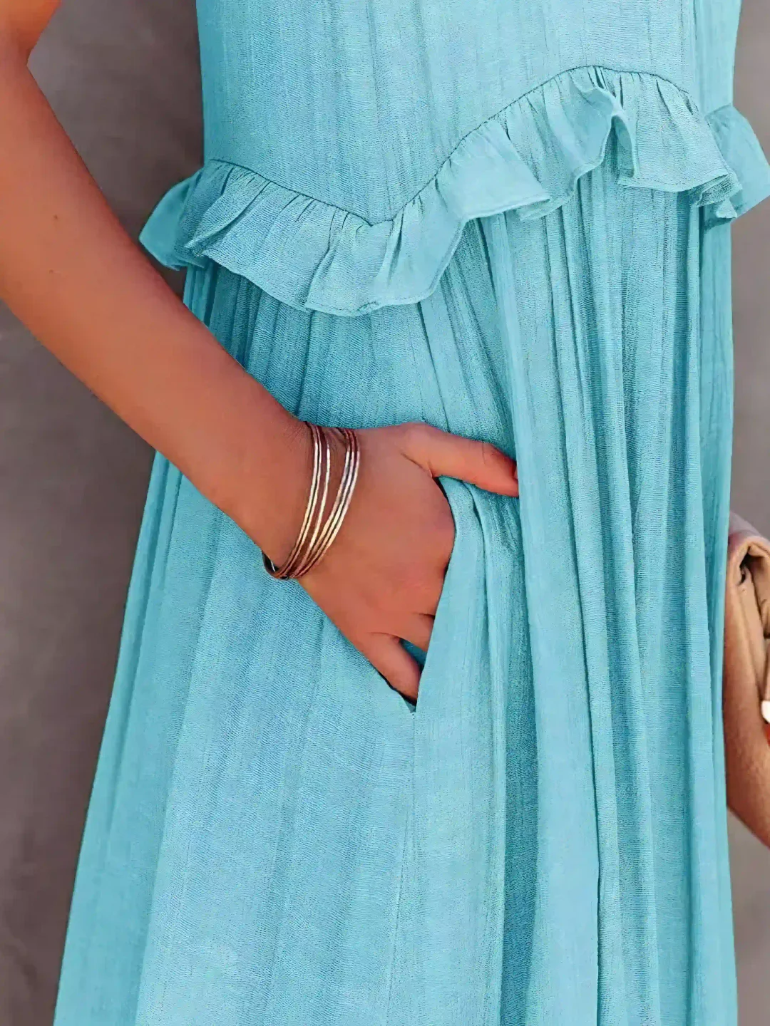 Elsie | Abito Maxi con Volant