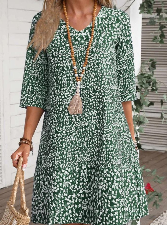Arlise – Vestito Midi Boho Stampato