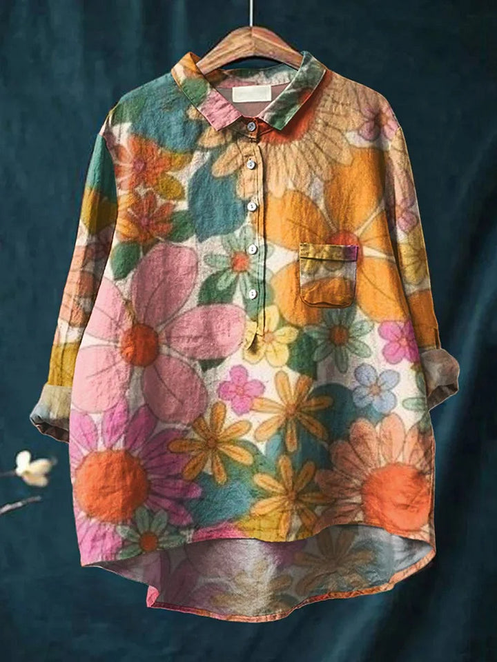 Layla | Camicia Artistica Floreale