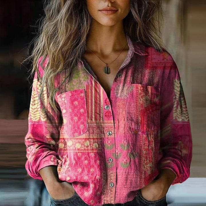NIVES I BLOUSE VINTAGE STAMPATA
