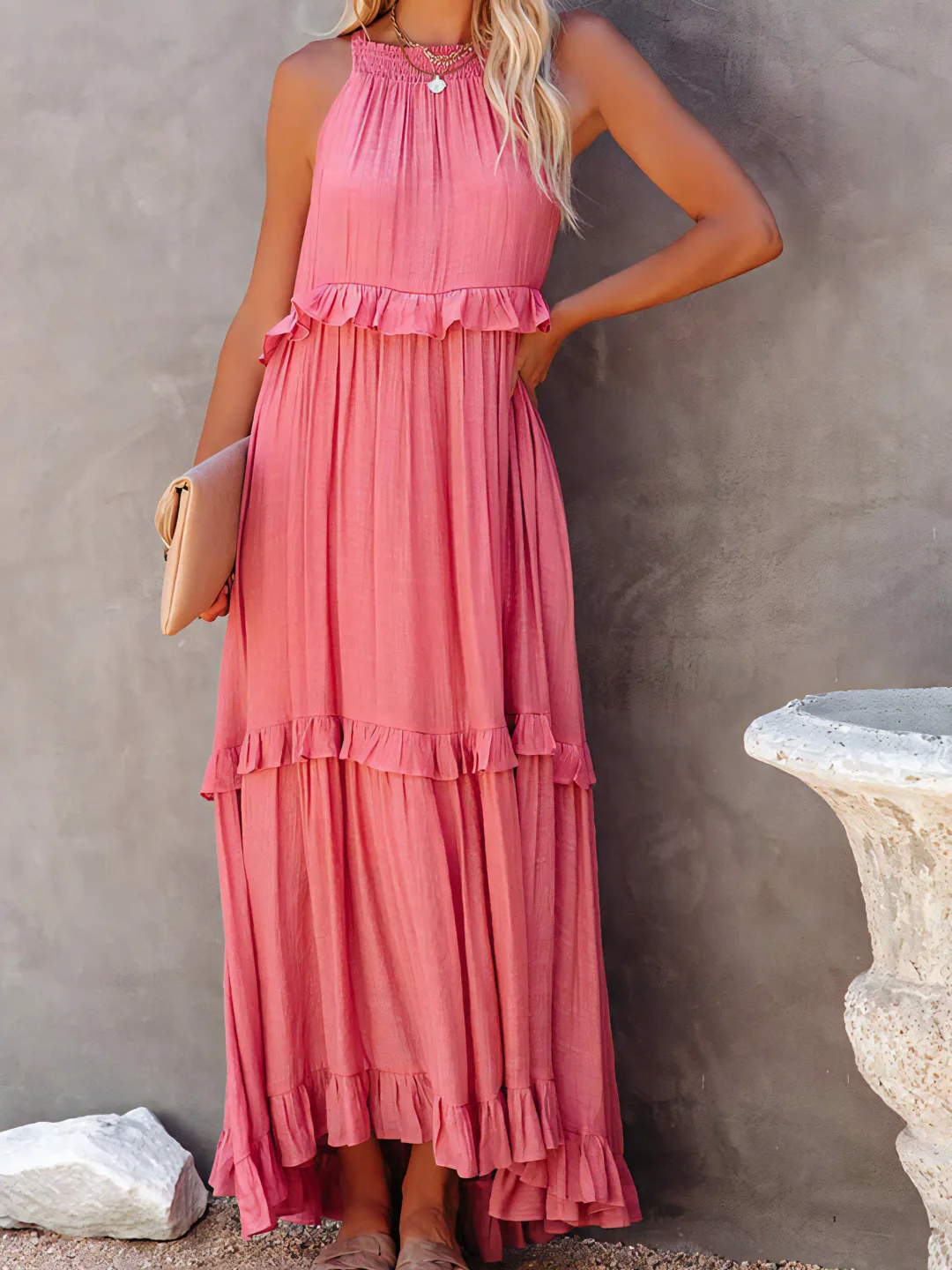 Elsie | Abito Maxi con Volant