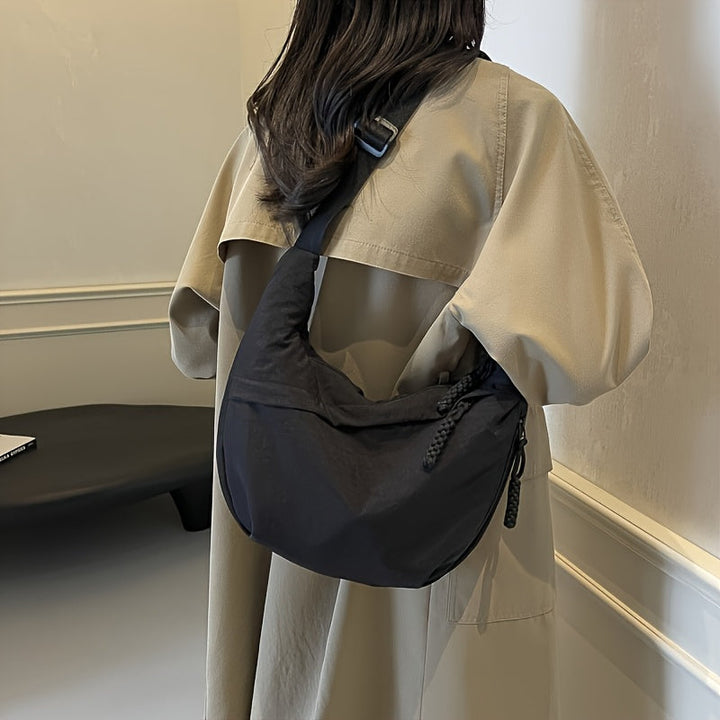 Borsa a Tracolla Elegante in Nylon da Donna
