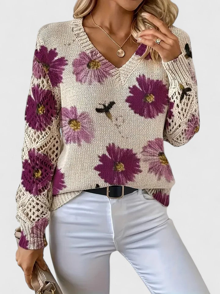 Kaiti | Elegante Maglione Floreale