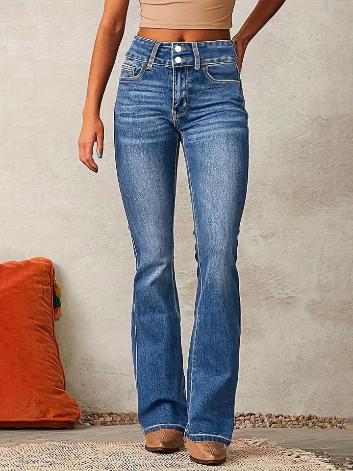 Eva™ | Jeans a vita alta svasati