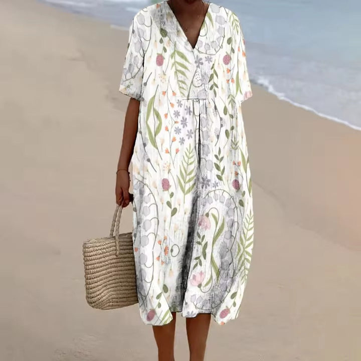 EMMA – Abito in lino casual a A