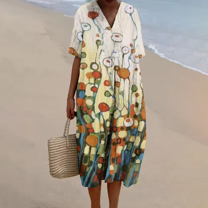 EMMA – Abito in lino casual a A