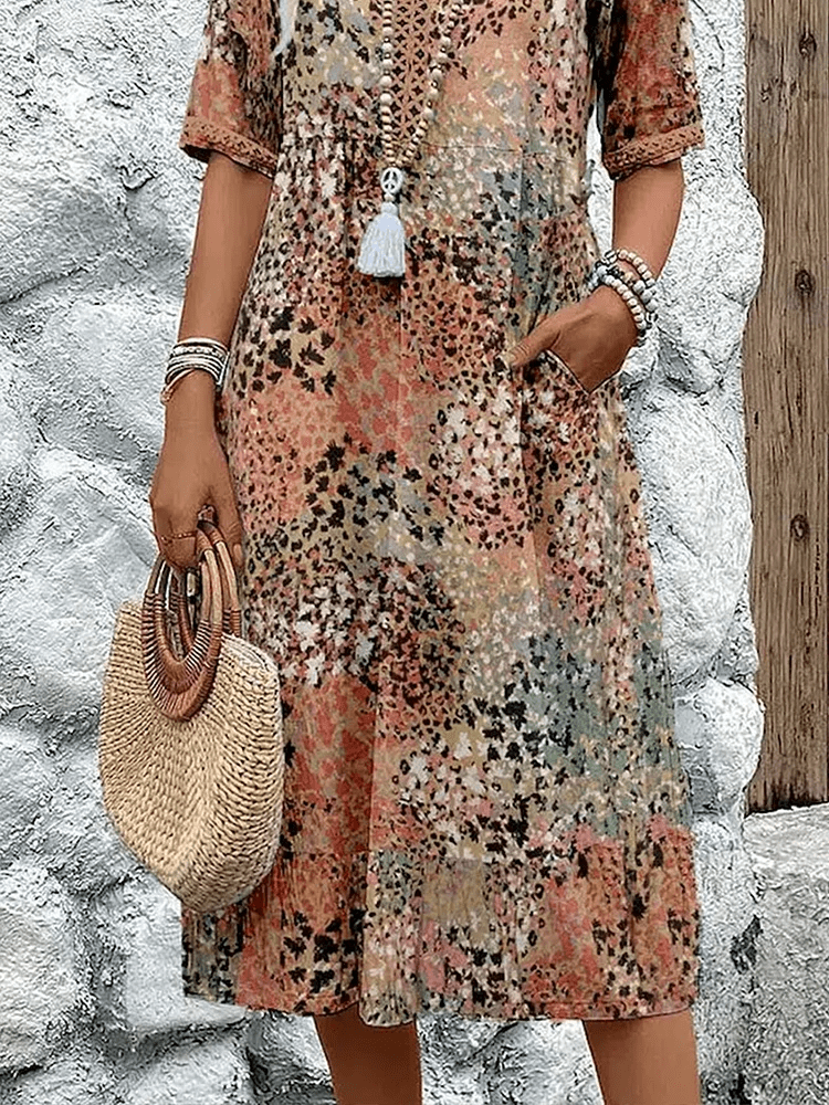 Averie – Vestito Midi Boho Stampato