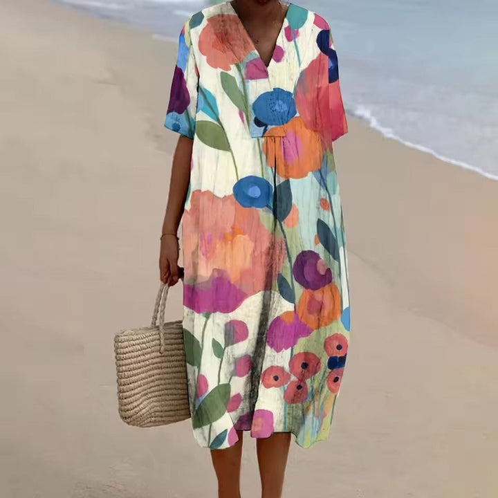 EMMA – Abito in lino casual a A