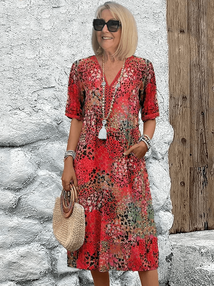 Averie – Vestito Midi Boho Stampato
