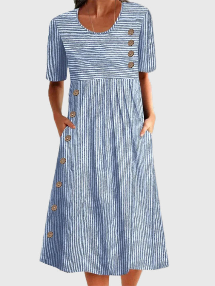 Lynda – Vestito Midi a Righe